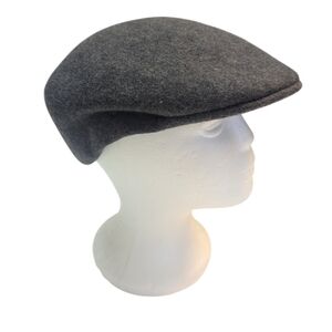 BANANA REPUBLIC Italian Wool Newsboy Flat Cap Hat Gray   M/L